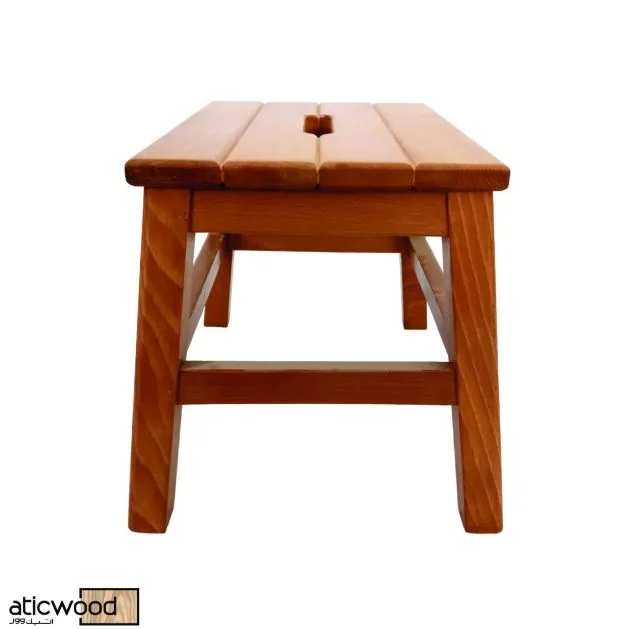 Multipurpose Wooden Stool leg joinery detail
