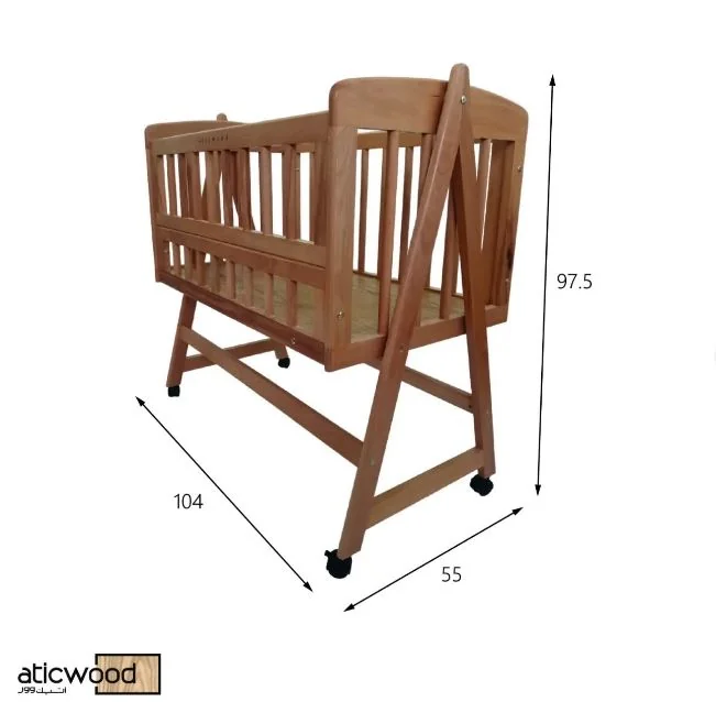 Wooden Baby Crib locking joint detail